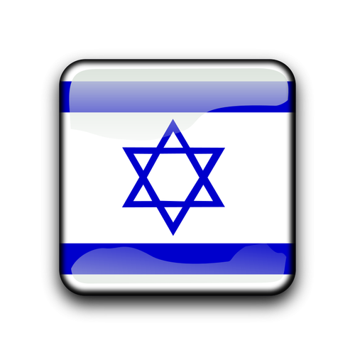 Botão de bandeira de Israel