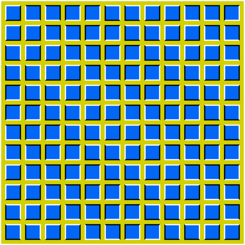 Grafika wektorowa falisty kwadratowych złudzenie optyczne