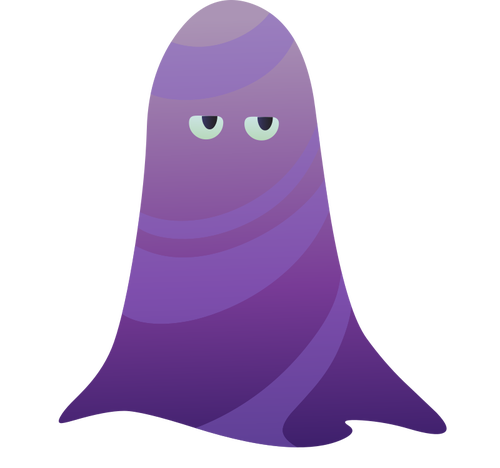 Purple ghost