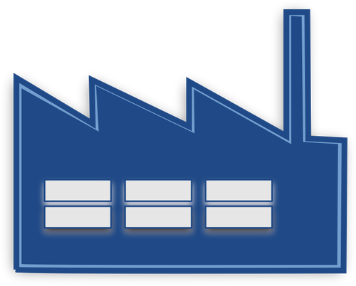 מפעל סמל בתמונה וקטורית