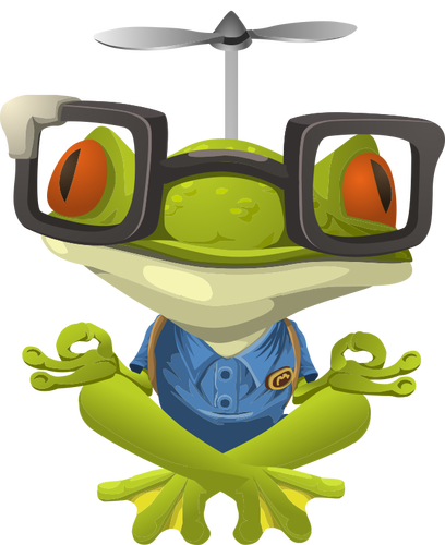 Crazy frog | Public domain vectors
