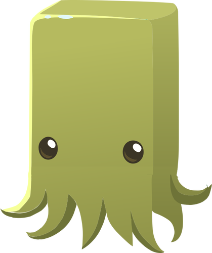 Cartoon squid