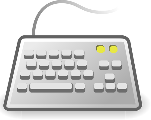 Ilustración de vector de PC teclado icono