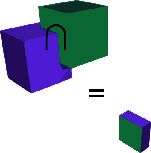 Пересечение кубов