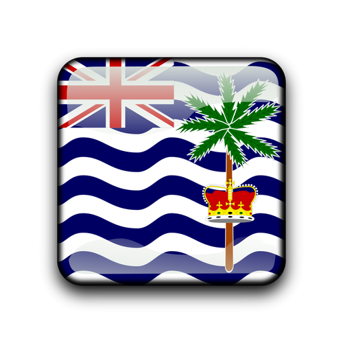 Brittiska indiska oceanöarna flagga vektor