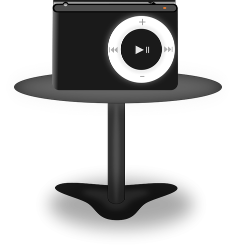 Media player em carrinho vector clipart