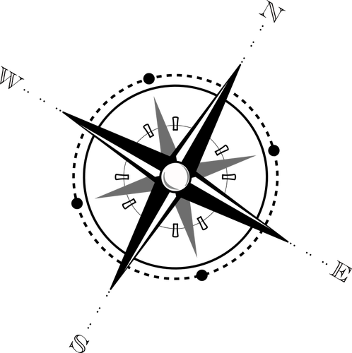 Icône de boussole vector