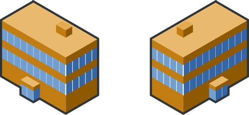 Imágenes Prediseñadas Vector de edificios marrón