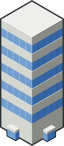 Condo building vector clip art