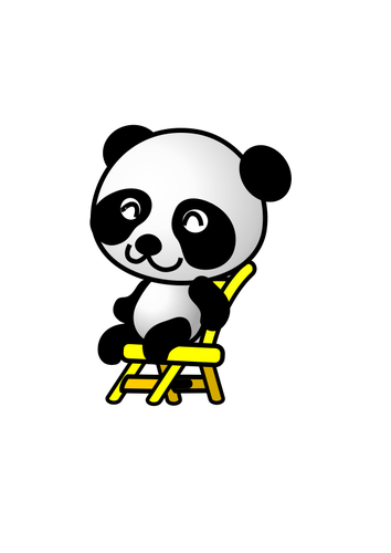 Panda sentado