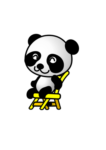 Panda sitting