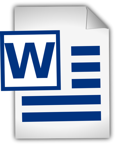 microsoft word icon black