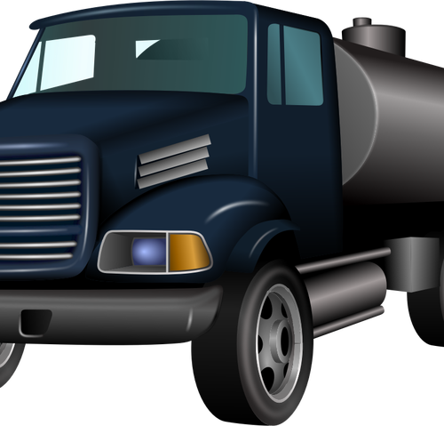 Cistern truck vector clip art