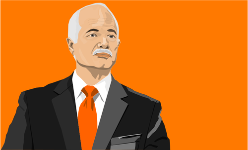 Desenho vetorial de Jack Layton