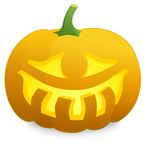 Ilustración de un vector de calabaza ojos