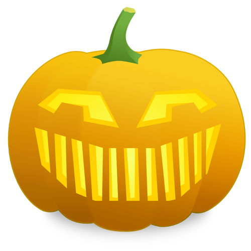 Vector Illustrasjon av jack-o-lanterne skummelt