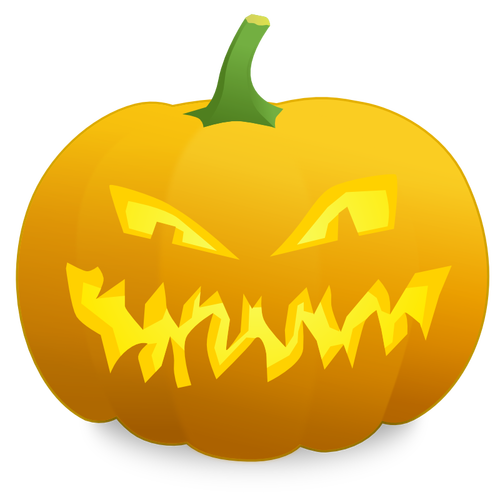 Mad pumpkin vector graphics