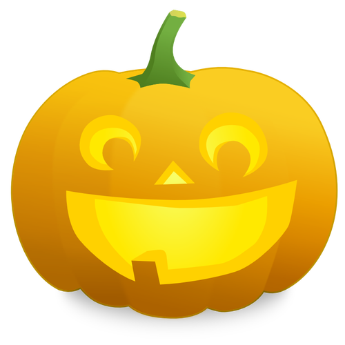 Toothless pumpkin vector image