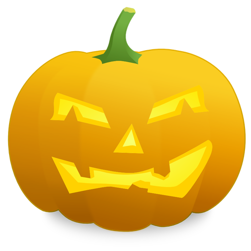 Grumpy pumpkin vector image