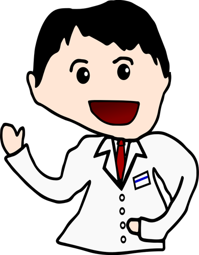 Cartoon doctor vector image | Public domain vectors