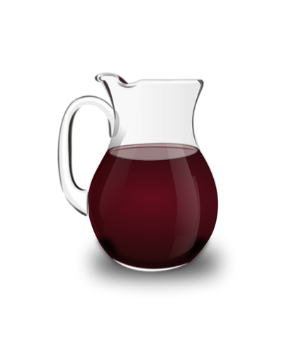 Red wine pitcher