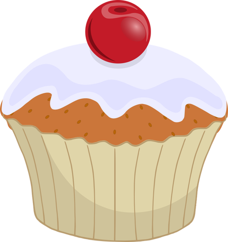 Cupcake com cereja