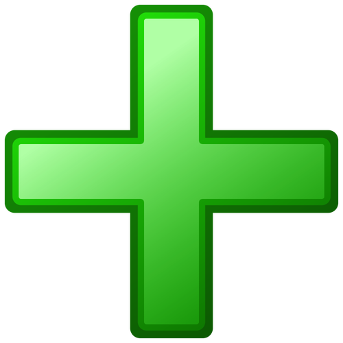 Green cross vector afbeelding