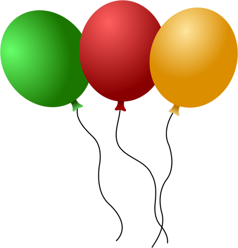 Balónky vektorové ilustrace