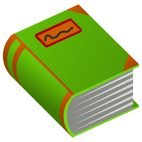 Hardback book vector image