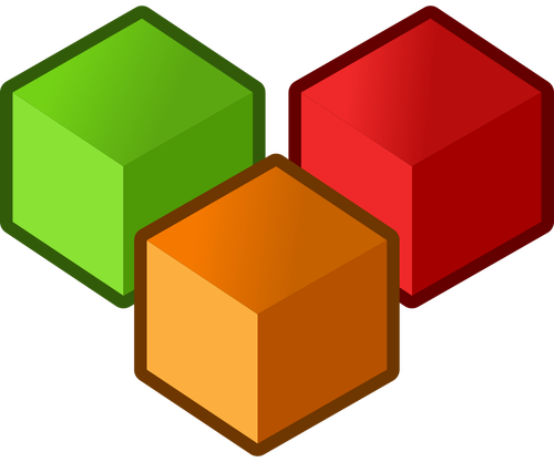 Cubes vector clipart