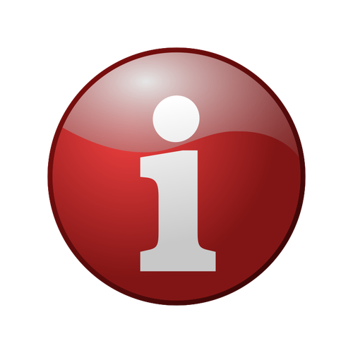 Röda inforrmation vektor icon