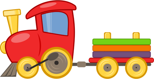 Jucărie vector ilustrare de locomotiva