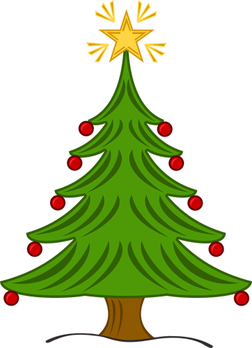 Conception de vecteur de sapin de Noël