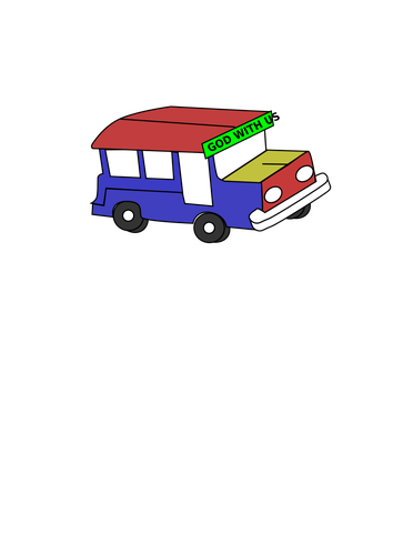 Färgglada jeepney
