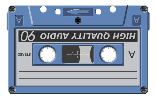 Audio cassette vector illustration