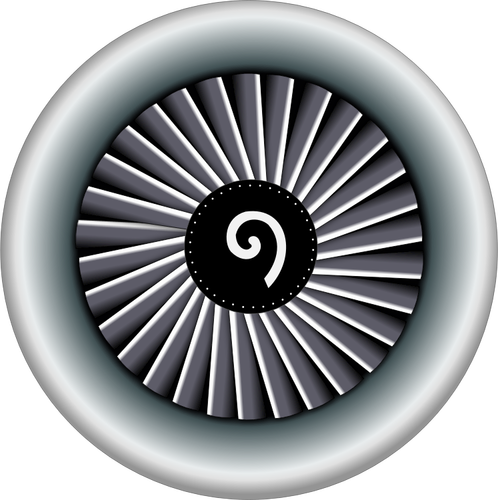 An airplane engine vector