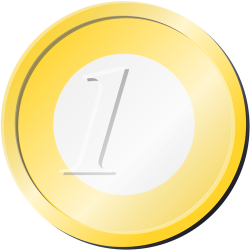 Euro coin vector image