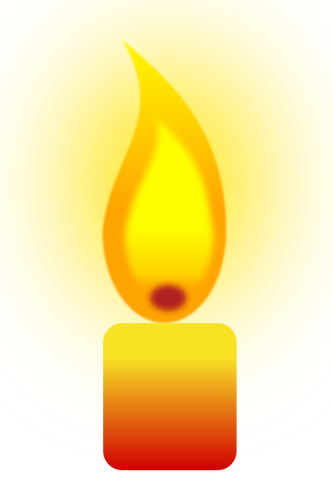 Hořící svíčka