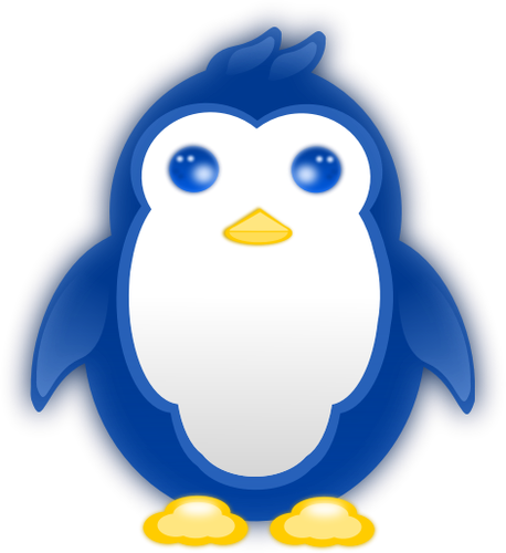 Vector graphics of baby penguin