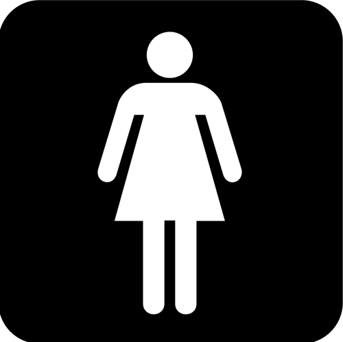 US National Park Maps pictogram for a ladies resroom vector image