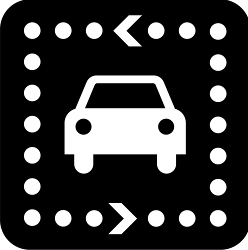 Pictogram for a driving tour vector image