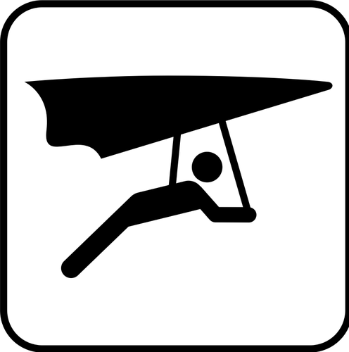 US National Park Maps pictogram for hang gliding vector image