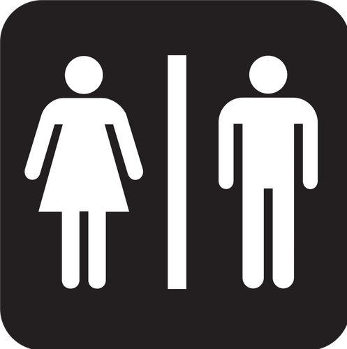 Vector graphics of NPS sign for toilet