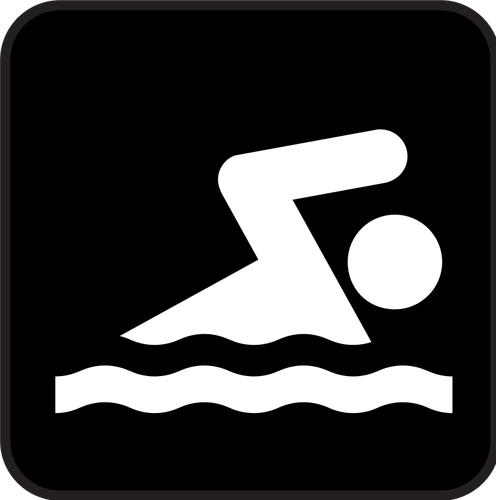 Piktogram pływanie
