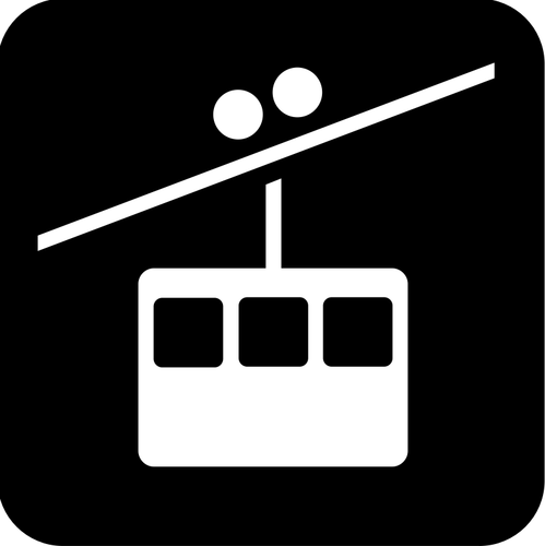 Pictogram for a tramway vector image