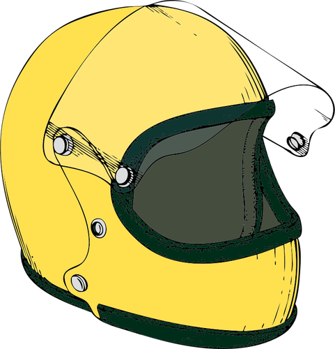 Motorrad Renn-Helm-Vektor-Symbol