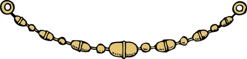 Ilustración de vector decorativo colgante marrón