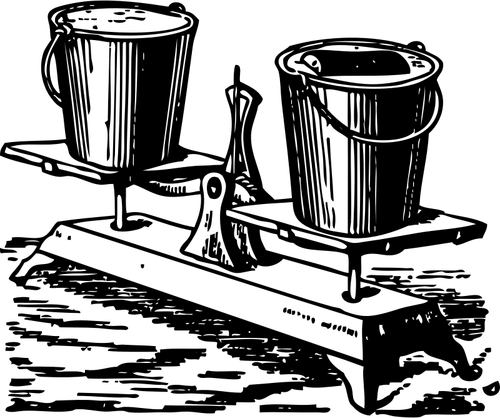 Vector afbeelding van verplaatsing experiment