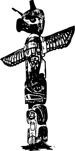 Totem direği vektör görüntü