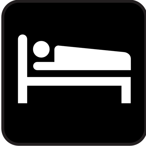 Pictogram for accommodation vector image